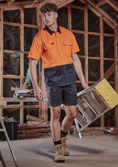 Alternative view of Mens Hi Vis Short Sleeve Shirt