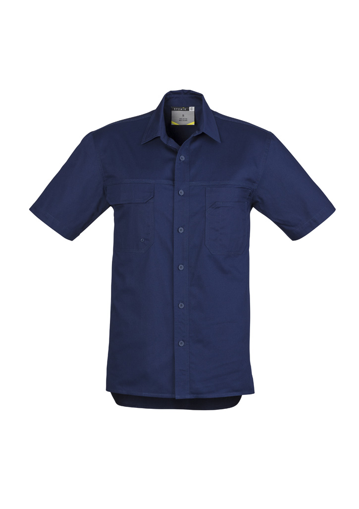 Mens Lightweight Tradie Short Sleeve Shirt 9 Mens Lightweight Tradie Short Sleeve Shirt - Image 7