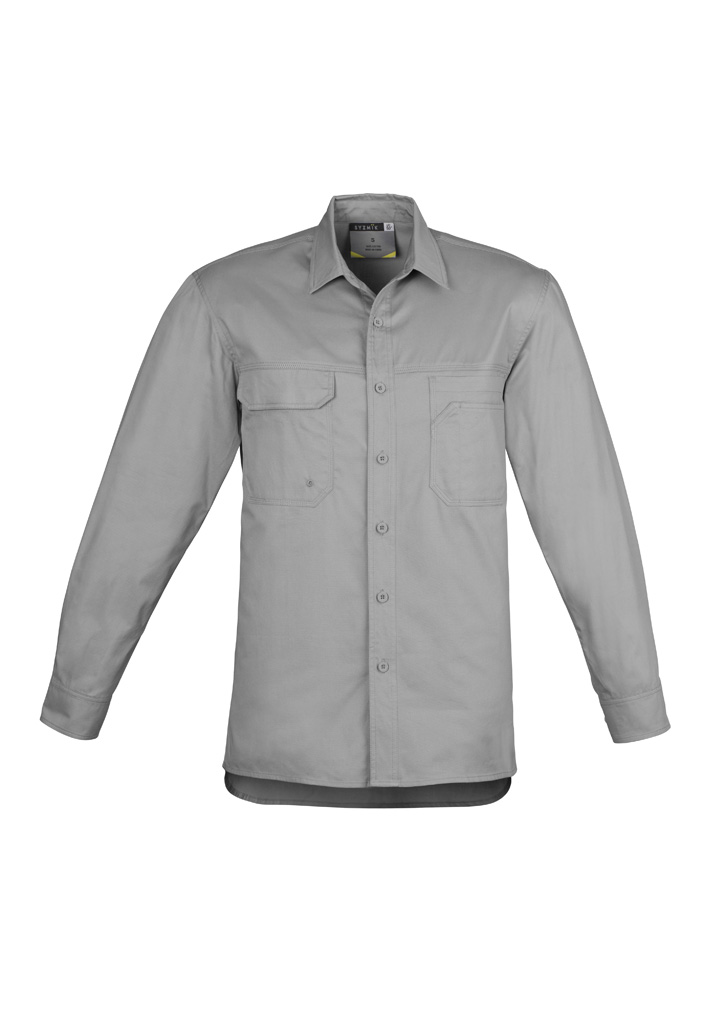 Mens Lightweight Tradie Long Sleeve Shirt 9 Mens Lightweight Tradie Long Sleeve Shirt - Image 7