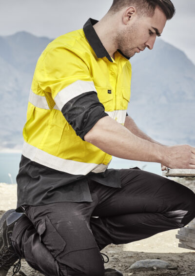 Mens Rugged Cooling Hi Vis Taped Long Sleeve Shirt 19 Mens Rugged Cooling Hi Vis Taped Long Sleeve Shirt - Image 8