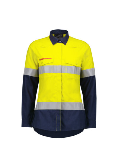 Womens Orange Flame Lightweight Ripstop Taped Shirt 14 Womens Orange Flame Lightweight Ripstop Taped Shirt - Image 6