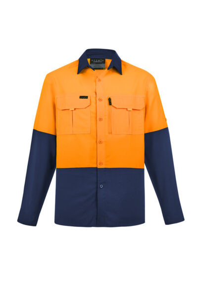Mens Hi Vis Outdoor Long Sleeve Shirt 10 Mens Hi Vis Outdoor Long Sleeve Shirt - Image 4