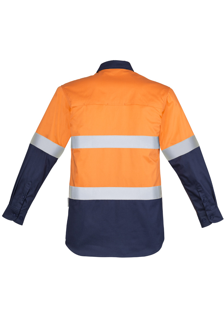Mens Closed Front Long Sleeve Shirt - Hoop Taped 6 Mens Closed Front Long Sleeve Shirt - Hoop Taped - Image 4