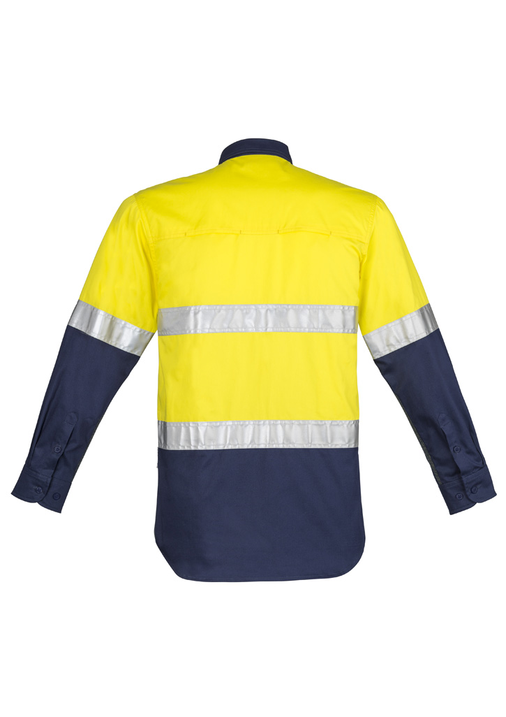 Mens Closed Front Long Sleeve Shirt - Hoop Taped 4 Mens Closed Front Long Sleeve Shirt - Hoop Taped - Image 2