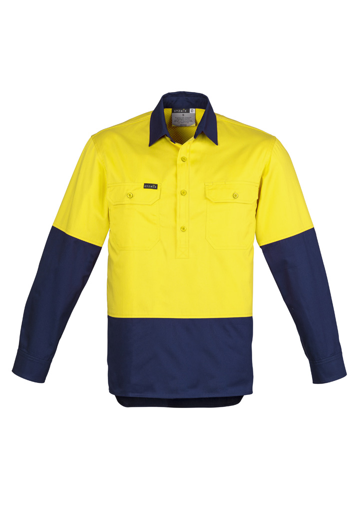 Mens Closed Front Long Sleeve Shirt 7 Mens Closed Front Long Sleeve Shirt - Image 5