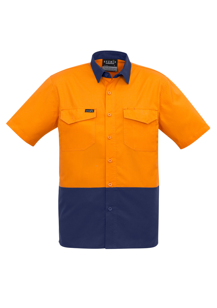 Mens Rugged Cooling Hi Vis Short Sleeve Shirt 7 Mens Rugged Cooling Hi Vis Short Sleeve Shirt - Image 5