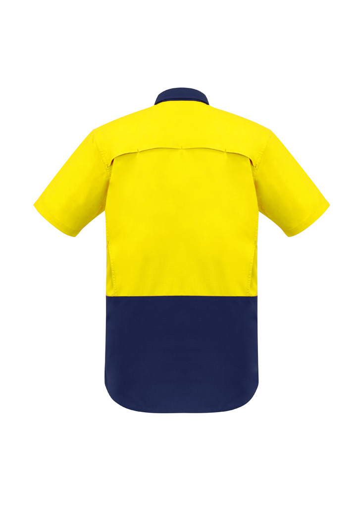 Mens Rugged Cooling Hi Vis Short Sleeve Shirt 4 Mens Rugged Cooling Hi Vis Short Sleeve Shirt - Image 2