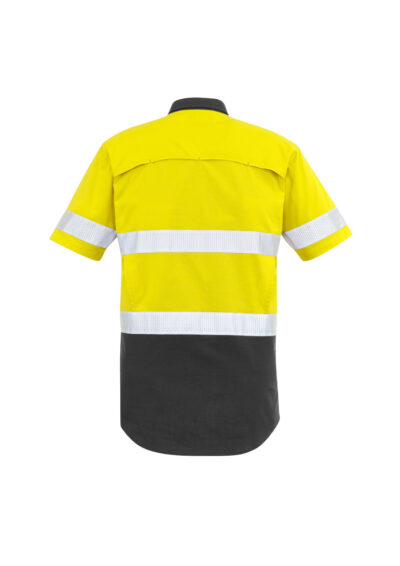 Mens Rugged Cooling Hi Vis Taped Short Sleeve Shirt - Image 7