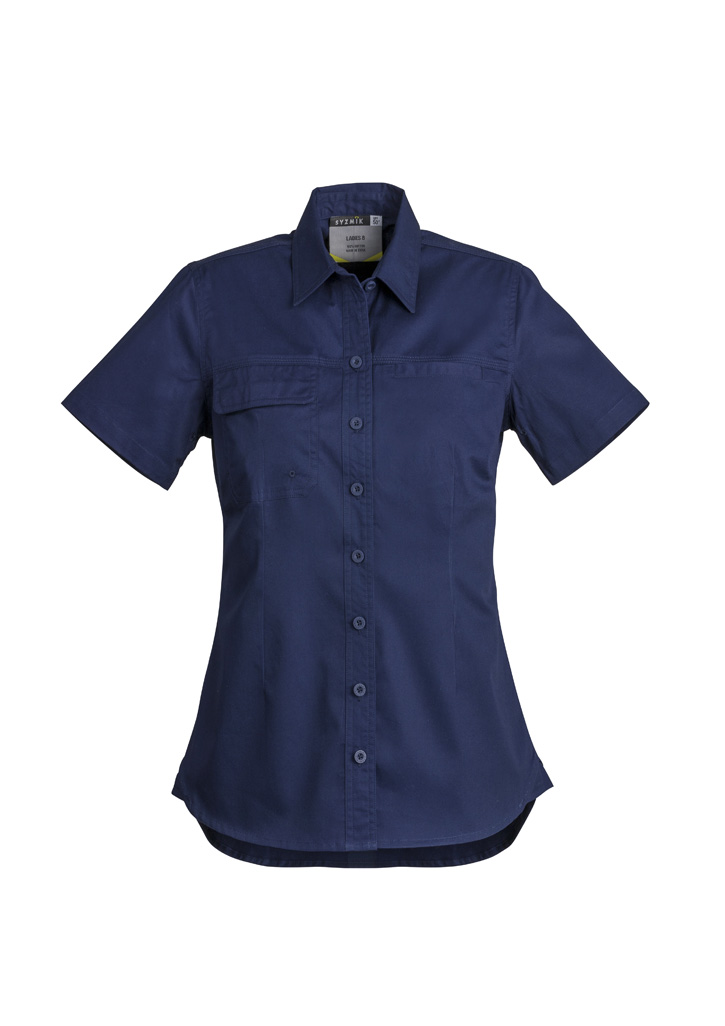Womens Lightweight Tradie Short Sleeve Shirt 5 Womens Lightweight Tradie Short Sleeve Shirt - Image 3