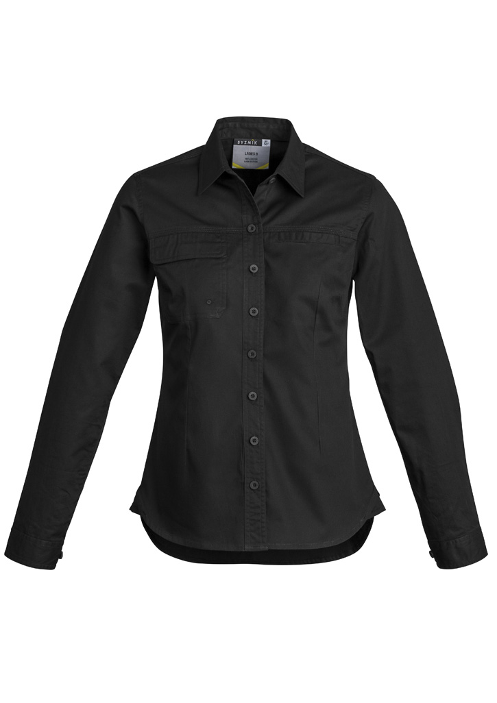 Womens Lightweight Tradie Long Sleeve Shirt 6 Womens Lightweight Tradie Long Sleeve Shirt - Image 4