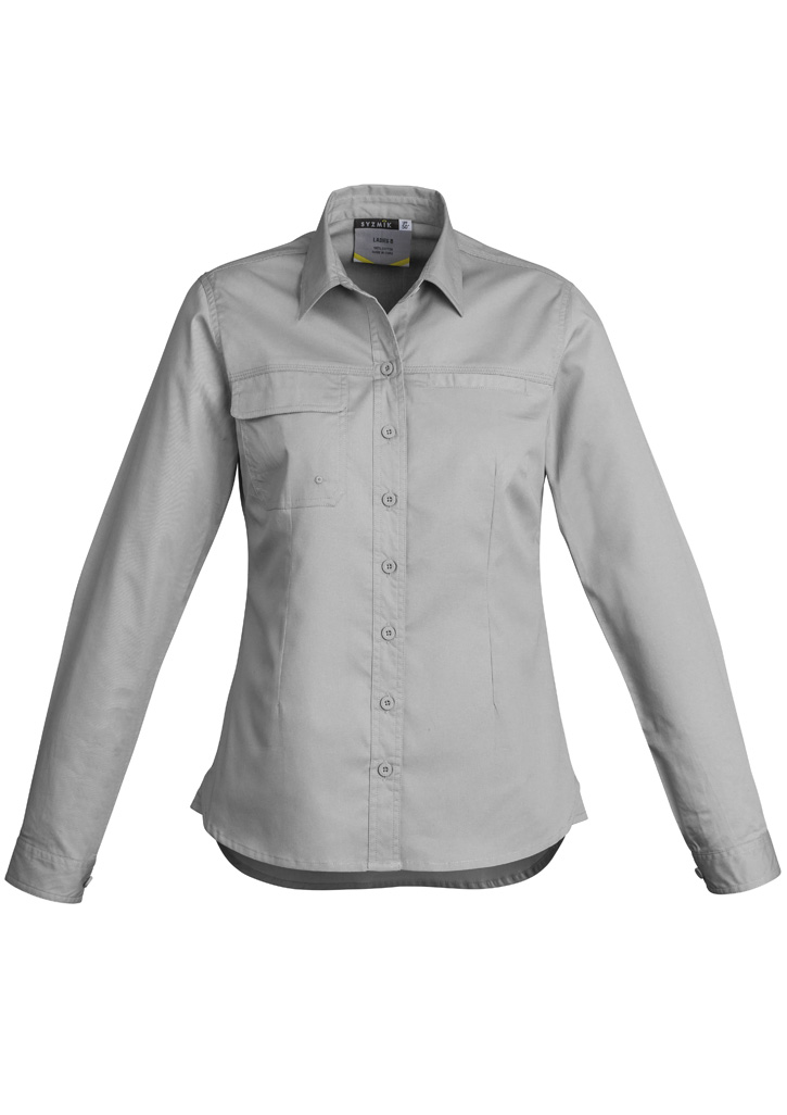 Womens Lightweight Tradie Long Sleeve Shirt 8 Womens Lightweight Tradie Long Sleeve Shirt - Image 6